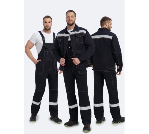 Костюм Троя IMP (тк.Саржа,320) п/к, т.синий/бежевый