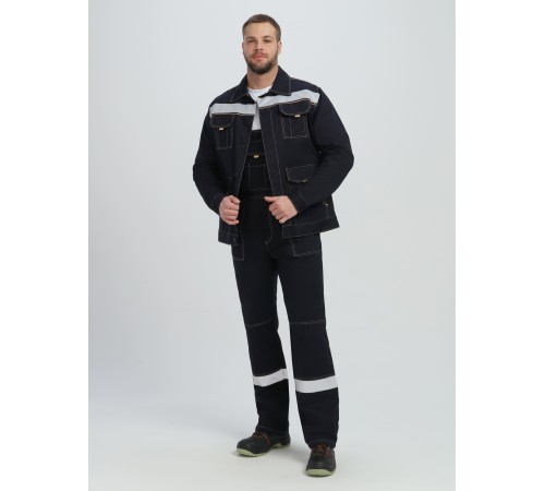 Костюм Троя IMP (тк.Саржа,320) п/к, т.синий/бежевый