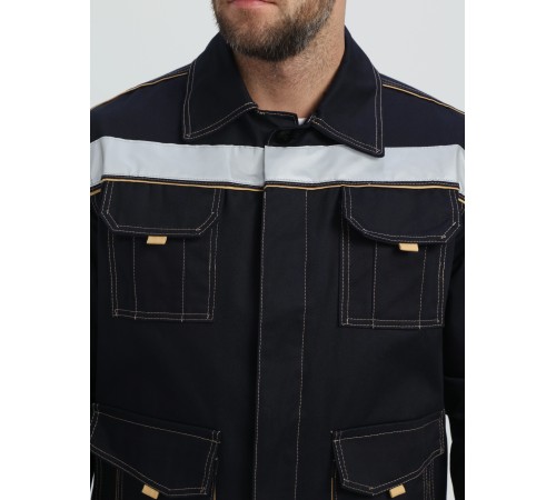 Костюм Троя IMP (тк.Саржа,320) п/к, т.синий/бежевый