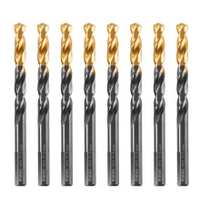 Сверло по металлу, 8,5 мм, HSS-Tin, Golden Tip, 8 шт. Denzel Сверло по металлу, 8,5 мм, HSS-Tin, Golden Tip, 8 шт. Denzel