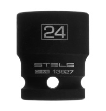 Головка ударная шестигранная, 24 мм, 1/2, CrMo Stels