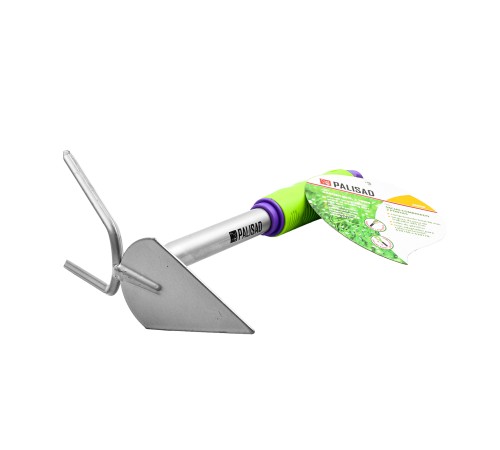 Мотыжка комбинированная 2-зубая, 85 х 190 х 275 мм, стальная, обрез. рукоятка Palisad