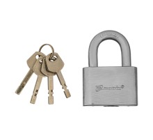 Замок навесной, хромированное покрытие 60 мм Matrix