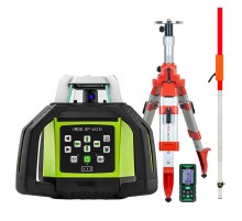 Комплект: ротационный нивелир RGK SP-612G + элевационный штатив RGK SH-170 + рейка RGK LR-2 + дальномер RGK DL100G