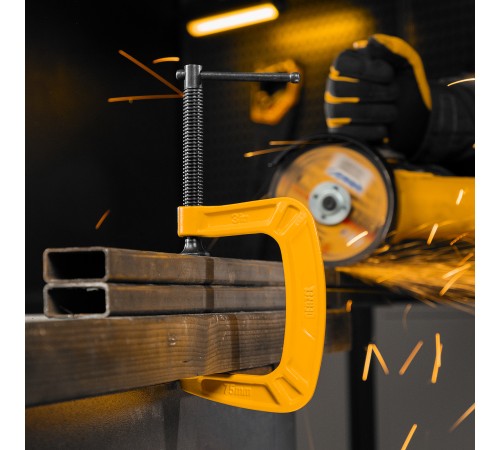 Струбцина G-образная, усиленная, 75 мм Denzel