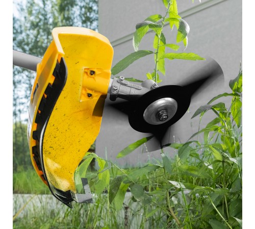 Триммер электрический TE-1220, 1200 Вт, 380 мм, катушка, диск, разборная штанга Denzel