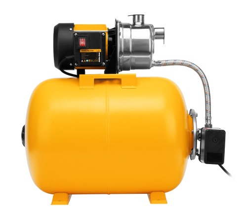 Насосная станция PSL1100X, 1100 Вт, 3600 л/ч, ресивер 50 л, подъем 45 м, нержавейка Denzel Насосная станция PSL1100X, 1100 Вт, 3600 л/ч, ресивер 50 л, подъем 45 м, нержавейка Denzel
