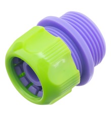 Соединитель пластмассовый, для шланга 1/2, с внешней резьбой 3/4 Palisad