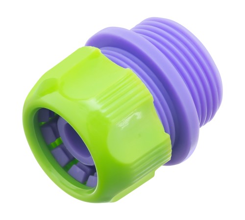 Соединитель пластмассовый, для шланга 1/2, с внешней резьбой 3/4 Palisad