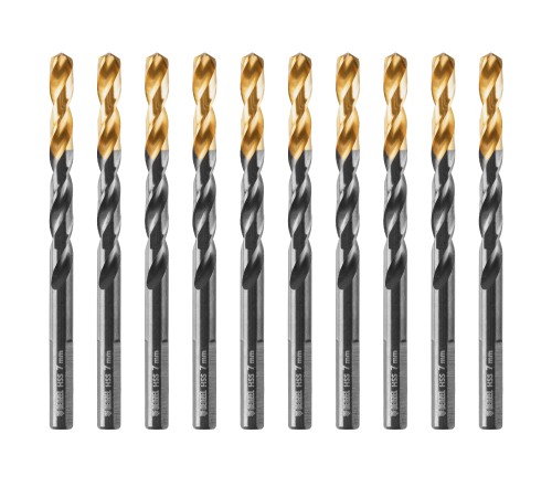 Сверло по металлу, 7 мм, HSS-Tin, Golden Tip, 10 шт. Denzel Сверло по металлу, 7 мм, HSS-Tin, Golden Tip, 10 шт. Denzel