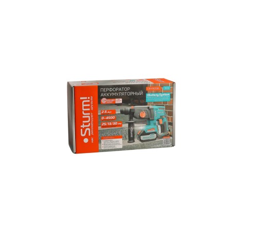 Аккумуляторный перфоратор Sturm! CRH1825BL 1BatterySystem Аккумуляторный перфоратор Sturm! CRH1825BL 1BatterySystem