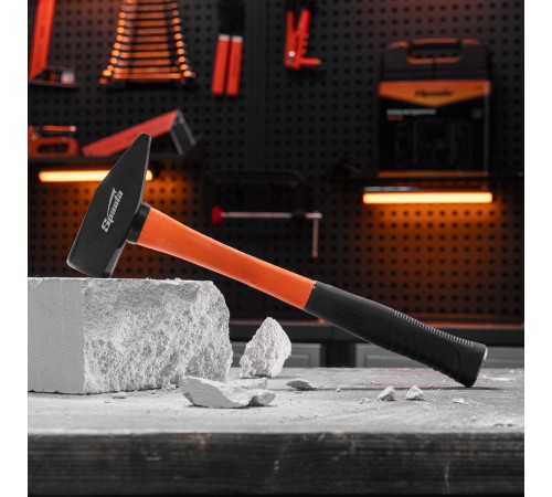 Молоток слесарный, 1500 г, фибергласовая обрезиненная рукоятка Sparta