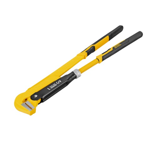 Ключ трубный рычажный №3, 2", цельнокованый, CrV, тип "L" Denzel