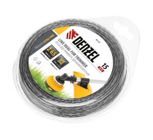 Леска для триммера двухкомпонентная, квадратная 2.65 мм x 15 м Extra cord Denzel