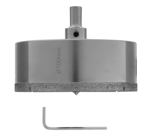 Сверло алмазное по керамограниту, 100 х 67 мм, трехгранный хвостовик Matrix