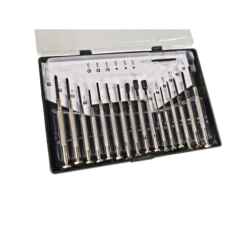 Набор часовых отверток, 16 шт, CrV Sturm!