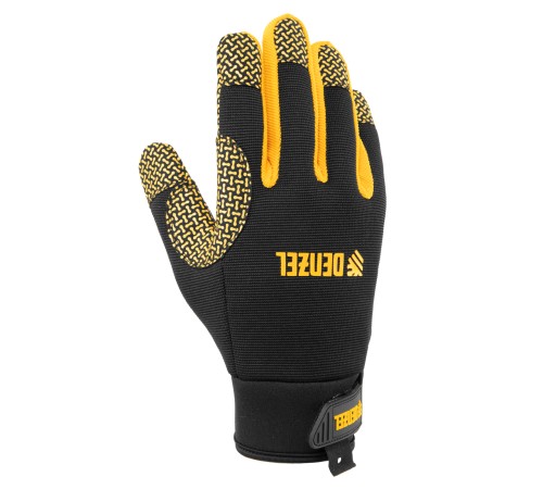 Перчатки универсальные, силиконовое нанесение, размер 10// Denzel