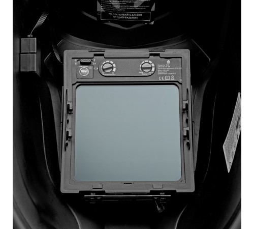 Щиток защитный лицевой (маска сварщика) F10, см. окно 100х96, Real Color, DIN 4-8/9-13 Denzel