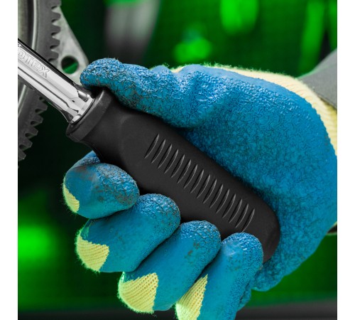 Ключ-трещотка 1/2", 45 зубьев, с быстрым сбросом, CrV, хром Сибртех