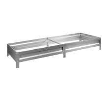 Грядка оцинкованная, 0,5x3,0м, высота 0,2м, толщина 0,4мм, СОЮЗ