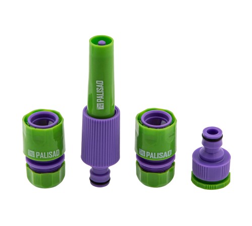 Набор для подключения шланга 1/2, распылитель, 3 адаптера к распылителю Palisad Набор для подключения шланга 1/2, распылитель, 3 адаптера к распылителю Palisad