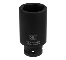 Головка ударная удлиненная шестигранная, 30 мм, 1/2, CrMo Stels