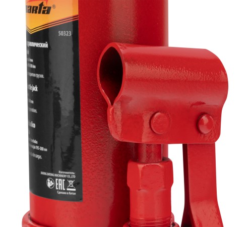 Домкрат гидравлический бутылочный, 5 т, h подъема 195-380 мм Sparta