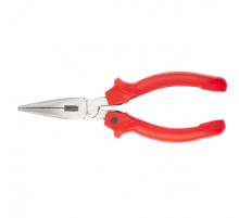 Длинногубцы прямые Standard, 160 мм, шлифованные, пластмассовые рукоятки Matrix