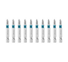 Бита PH1х50мм, сталь S2, шестигр., 10 шт. Gross