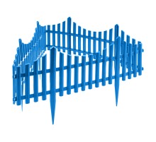 Забор декоративный "Гибкий", 24 х 300 см, голубой, Palisad