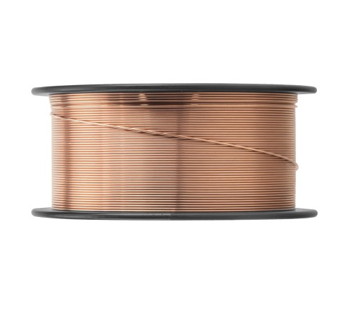 Омедненная проволока ER70S-6, диам. 0,8 мм, 1 кг, диам. катушки D100 Denzel