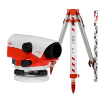 Комплект оптический нивелир Leica NA 724 с поверкой штатив рейка - 3 в 1
