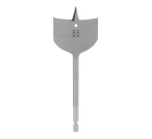 Сверло по дереву перовое, 55 мм, шестигранный хвостовик Matrix