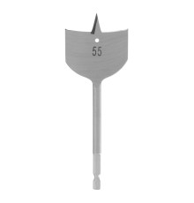 Сверло по дереву перовое, 55 мм, шестигранный хвостовик Matrix Сверло по дереву перовое, 55 мм, шестигранный хвостовик Matrix