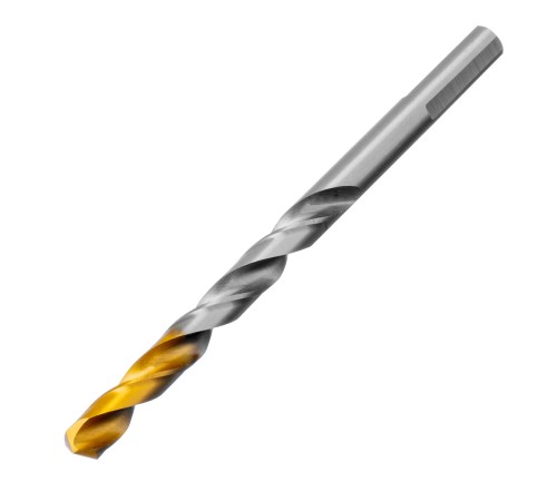 Сверло спиральное по металлу 7,0 x 109 мм, Р6М5, Golden Tip  Denzel