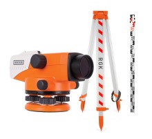 Комплект оптический нивелир RGK N-38 с поверкой + штатив S6-N + рейка AMO S5