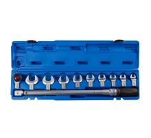 Динамометрический ключ 14х18 мм, 60-340 Нм, "FIT", с набором рожковых насадок 13-30 мм, кейс KING TONY 345203D11MR