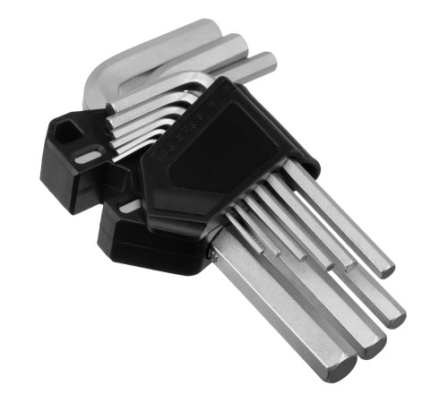 Набор ключей имбусовых, HEX, 1,5-10 мм, CrV, 9 шт. Сибртех