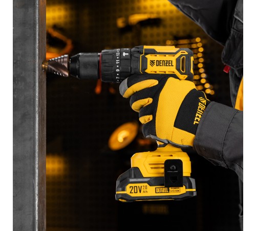 Дрель-шуруповерт аккумуляторная ударная бесщет. CIDH-BL-20, Li-Ion, 20 В// Denzel