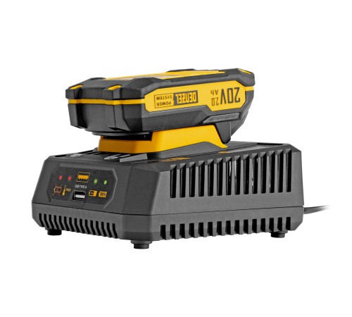 Устройство зарядное для аккумуляторов BCH-20-4.5, Li-Ion, 20 В, 4,5 А// Denzel