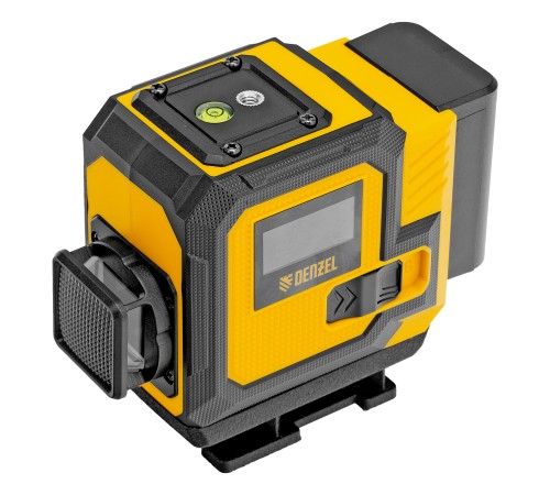 Лазерный уровень мультипризменный DLV-360-3T, 30 м, зеленый луч, Li-Ion 2,4 Aч, штатив  Denzel