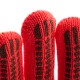 Перчатки трикотажные, акрил, ПВХ гель, "Протектор", коралл, оверлок Сибртех