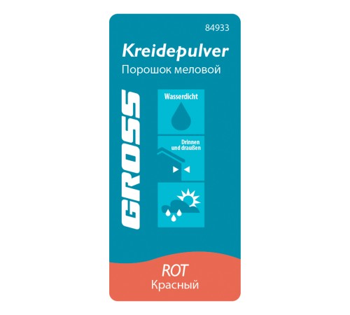 Порошок меловой красный, 115 г, для разметочных шнуров Gross