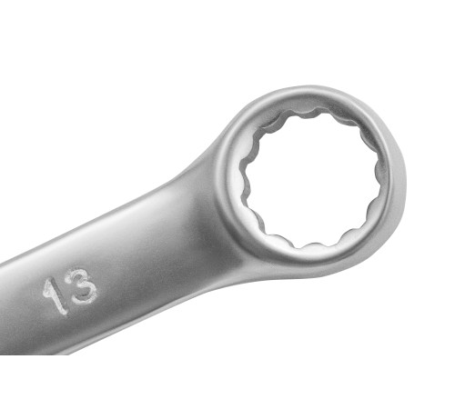 Ключ комбинированный, 13 мм, CrV, матовый хром Matrix