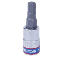 Насадка (бита) торцевая 1/4", Hex, 5 мм, L = 37 мм KING TONY 203505