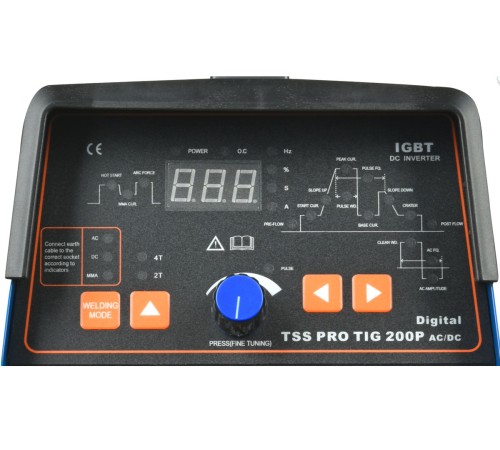 Аппарат TIG сварки алюминия TSS PRO TIG/MMA 200P AC/DC Digital