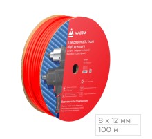 Шланг пневматический 8х12 мм, 100 м, ПВХ композитный МАСТАК 684-08100