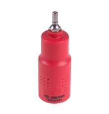 Насадка (бита) торцевая диэлектрическая 1/2", HEX, 4 мм, L = 75 мм KING TONY 4025VE04