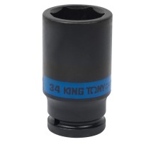 Головка торцевая ударная глубокая шестигранная 3/4", 34 мм KING TONY 643534M Головка торцевая ударная глубокая шестигранная 3/4", 34 мм KING TONY 643534M