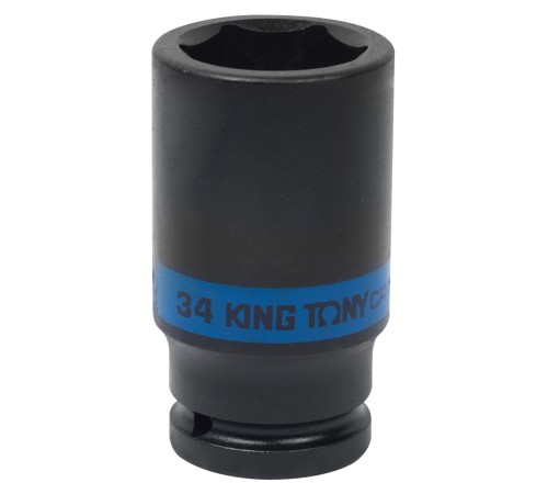 Головка торцевая ударная глубокая шестигранная 3/4", 34 мм KING TONY 643534M Головка торцевая ударная глубокая шестигранная 3/4", 34 мм KING TONY 643534M